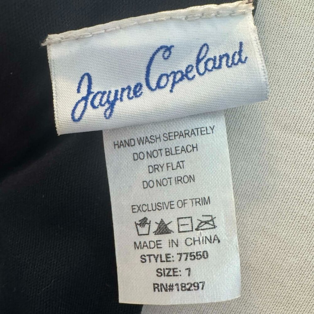 Jane Copeland Girls Black Formal Dress | Tulle Skirt & Rhinestones - Picture 7 of 8